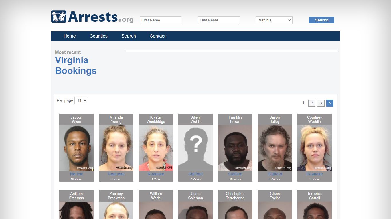 Virginia Arrests and Inmate Search